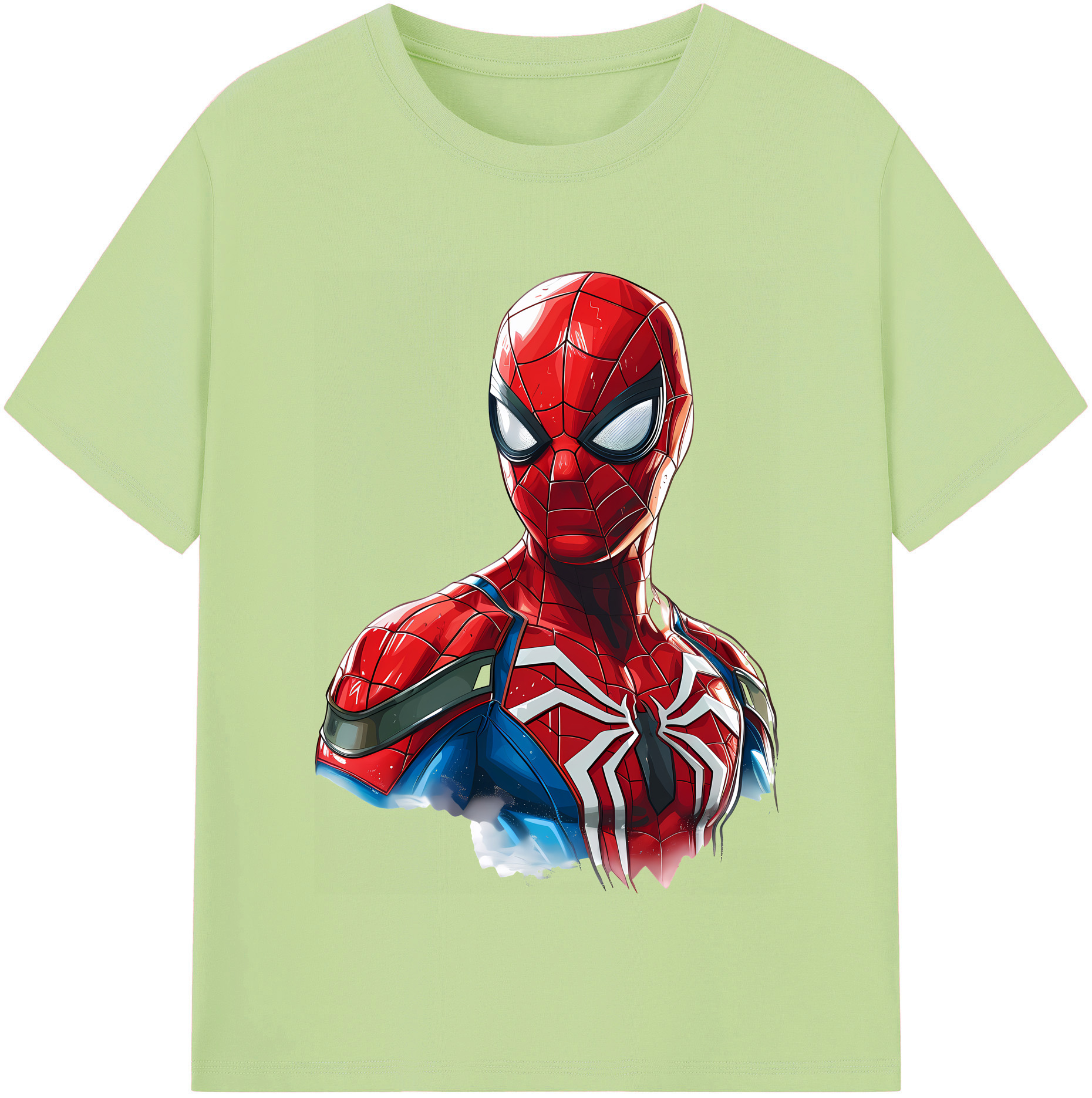 （画像用） Spider Man スパイダーマン 綿100％半袖Tシャツ（フロントプリント）